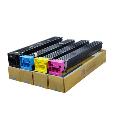 Konica Minolta Bizhub C654 C754 için Minolta Toner Patronları Sayfa Verimi ve Yazdırma ile Siyah Siyan Sarı Majenta Renkler