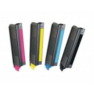 OKI toner kartuşu OKIDATA C810 ile uyumludur Siyah Siyan Majenta Sarı Yüksek Sayfa Verimi 8000 Sayfa ISO SGS Sertifikalı