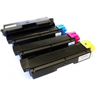 Kyocera Toner Kartuşu TK580 Kyocera FS5105DN 5205DN Yazıcı İçin Yedek Yüksek Sayfa Verimi Siyah Mavi Kırmızı Sarı