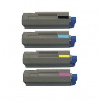 OKIDATA C710 yazıcısı için Profesyonel OKI Toner Kartuşu, OEM modelleri 43866108 7 6 ve 5 ile uyumlu, çeşitli renklerde